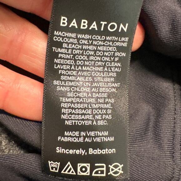 Aritzia Babaton Black Contour Squareneck Longsleeve Thong Bodysuit, Size L, EUC - Picture 5 of 6